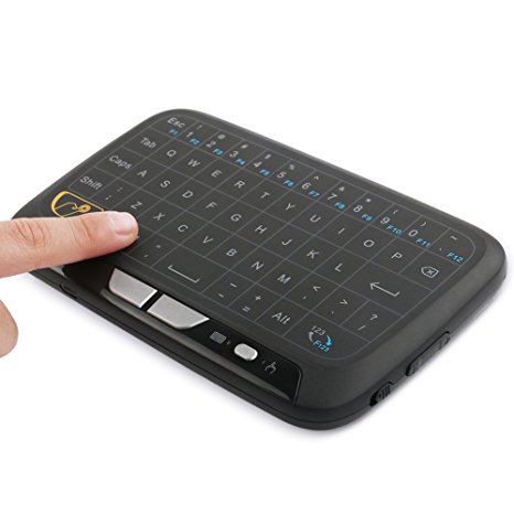 Kekilo H18 2.4GHz Mini Wireless Keyboard Mouse Combos with Whole Panel Touchpad Rechargeable Handheld Remote for Google Android TV Box, PC, HTPC, IPTV, Raspberry Pi, XBOX 360, PS3, PS4