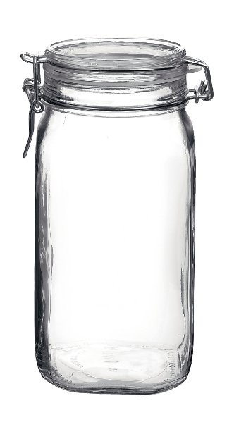Bormioli Rocco Fido Clear Jar, 50.75 Oz.