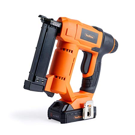 VonHaus 18V Li-Ion Cordless 23 Gauge Pin Nailer | Cordless Battery Operated | Impact Depth Adjuster | No-Mar Tip | Includes Battery, Charger & 500 Pin Nails | Carpentry & Finishing