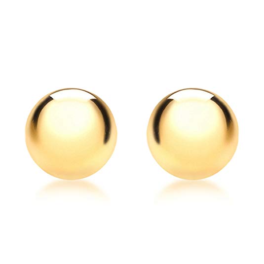 Carissima Gold Women's 9 ct Gold Ball Polished Stud Earrings