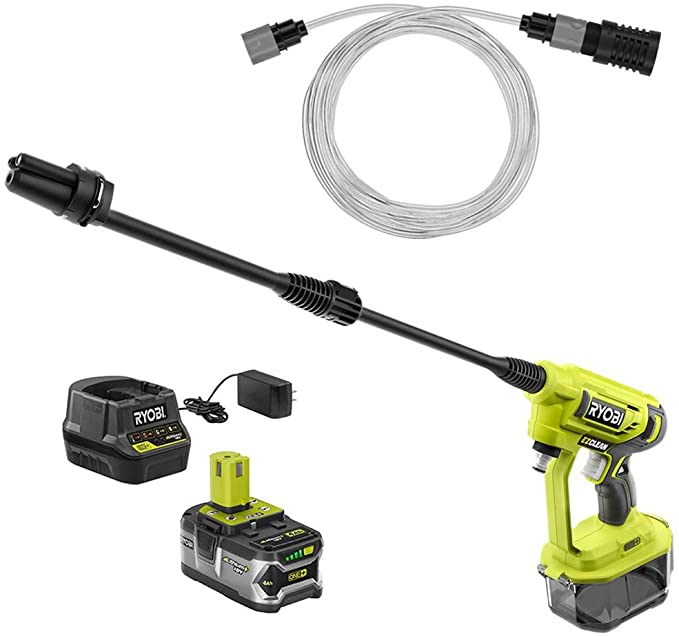 RYOBI RY120352K ONE  18-Volt 320 PSI 0.8 GPM Cold Water Cordless Power Cleaner - 4.0 Ah Battery and Charger Included