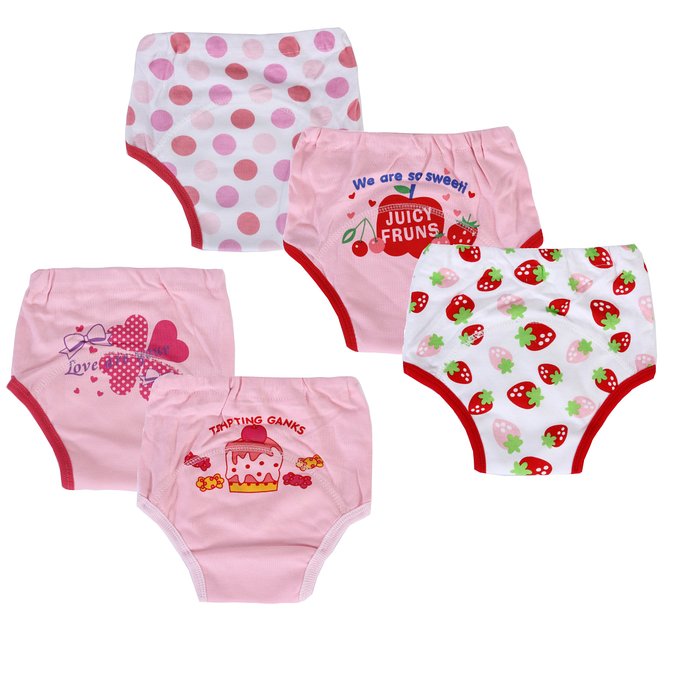 Dimore® Baby Toddler 5 Pack Assortment Cotton Training Pants