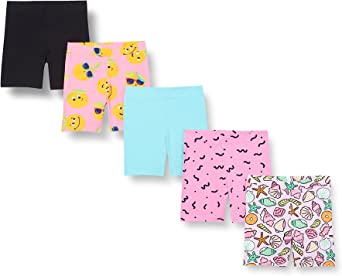 Spotted Zebra Girls and Toddlers' Bike Shorts, Multipacks