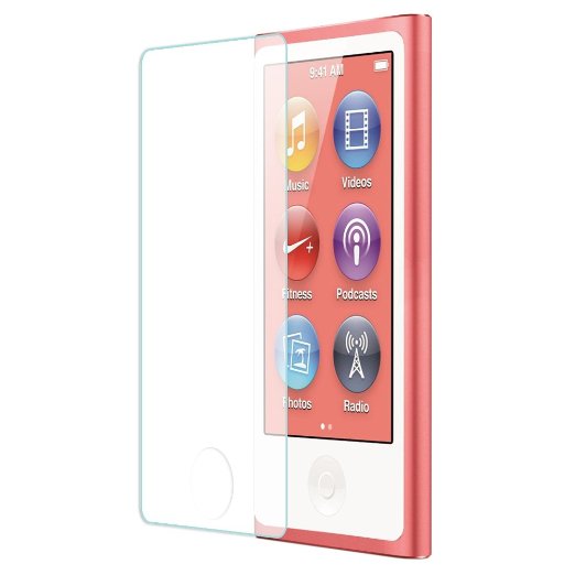 Tranesca Tempered Glass Screen Protector for iPod Nano 7th Generation