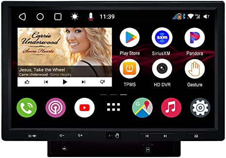 [10in Floating Display] ATOTO S8 Ultra S8G2108U (Gen1), in-Dash Android Car Navigation, 2 Bluetooth w/aptX HD, Wireless Phone Link, Gesture Operation, Built-in 4G Cellular Modem, Support 512GB SD