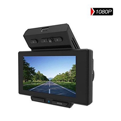 PEMENOL Dashboard Camera Full HD 1080P 2.7" LCD 170 Degree Wide Angle Car DVR Camcorder Super Mini Dash Cam Recorder with G-Sensor, Loop Recording, WDR