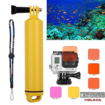 Koroao Diving Lens Filter Kit,Underwater Switchable Diving Filter Set for Gopro Hero 3  4 Hero , Hero  LCD Cameras