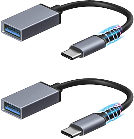 sunshot USB C to USB 3.0 Adapter 2 Pack Type C OTG Cable Thunderbolt 3 to USB Female Adapter OTG Cable Compatible with MacBook Pro 2018 2017,Samsung Galaxy S20 S20  Ultra S8 S9 Note 10 and More