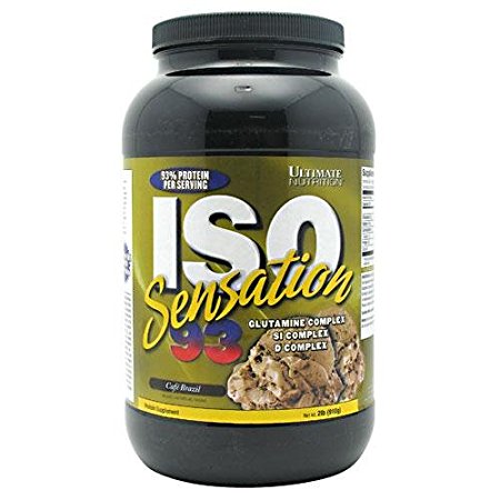 Ultimate Nutrition ISO Sensation 93 Café Brazil, 2 lb (910 g)