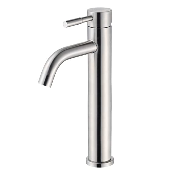 ALTON SUS52025, Single Lever Basin Mixer Extended Body, Brushed Nickel