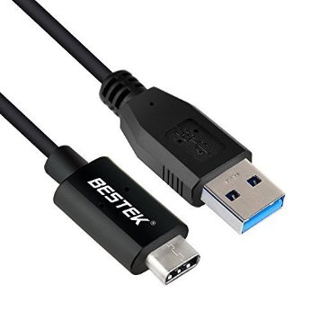 Upgraded Version BESTEK USB 31 Type C USB to Standard Type A USB 30 Male Cable Sync and Charging Cable Reversible Design for Apple New MacBook 12 inch Apple TV LG Nexus 5X 6P Nokia N1 Oneplus phone Tablet Mobile Phone and Other Type-C Supported Devices BTV08BK-UK