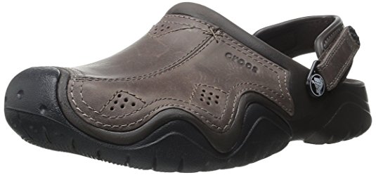 crocs Men's Swiftwater Leather Clog