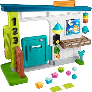 Fisher-Price Baby Learning Toy Laugh & Learn Ultimate Playhouse with Smart Stages & 9 Pretend Play Accessories, Infants & Toddlers Ages 6  Months