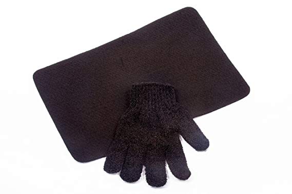 Cloud 9 Heat Proof Heat Resistant Protection Glove & Heatproof Mat for Hair Straighteners/Wands Tongs Gorgerous Black