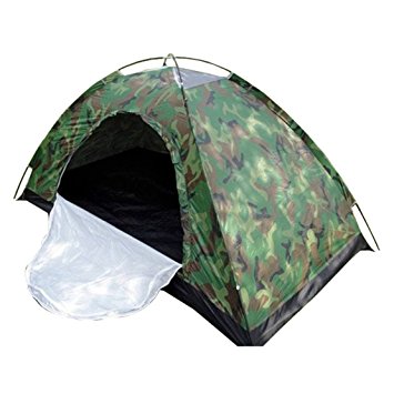 BAITER Ultra-light Outdoor Single Tents Camouflage Backpacking Tents Ventilation Waterpoof Windpoof Tent for Camping