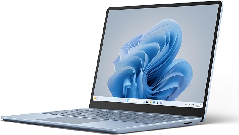 Microsoft Surface Laptop Go 3 (2023) - 12.4" Touchscreen, Thin & Lightweight, Intel Core i5, 8GB RAM, 256GB SSD SSD, with Windows 11, Ice Blue Color