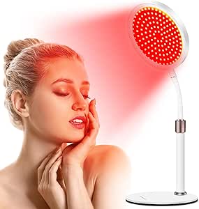 Red Light Lamp for Face and Neck, 7 Color LED Face Light with Base, LED Red Light Lamp for Face, Neck, Knee, Back…