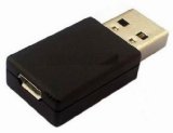 USB A Male to Micro USB Female Adapter Black  Worldwide free shiping