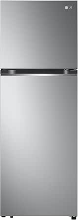 LG GTBV38PZGKD Frigorifero Combinato Super Slim 60cm, 335L, Frigorifero Total No Frost, Classe E, Door & Linear Cooling, Maniglie Integrate, Compressore Smart Inverter, Smart Diagnosis, Inox