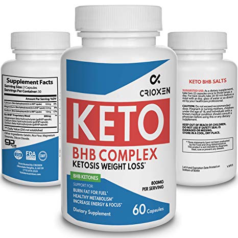 Keto pure diet pills - Advanced weight loss Keto supplement pure BHB Exogenous instant ketones salts to Kickstart Ketosis Burning Fat Boost Energy and Focus for men women 60 weight loss capsules 800mg