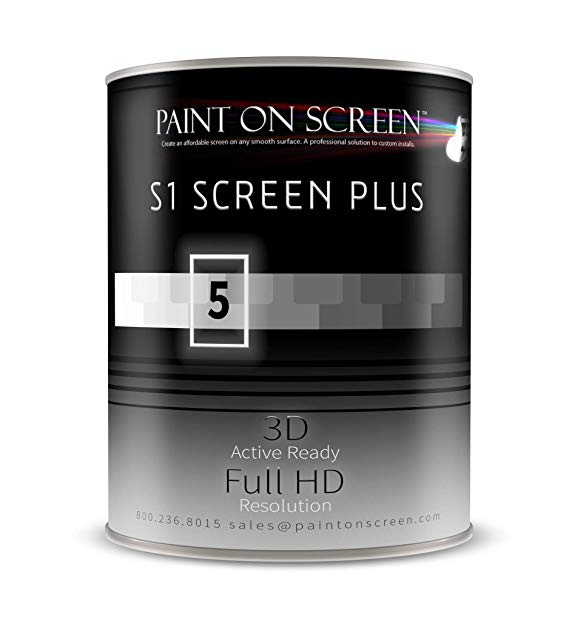 Paint On Screen Projector Screen Paint G005 (S1 Screen Plus Silver - Gallon)