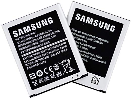 Samsung 2100 mAh Replacement Batteries for Galaxy S3 AT&T/Sprint/T-Mobile Models, Pack of 2 - Non-Retail Packaging - Silver (Bulk Packaging)