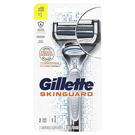 Gillette SkinGuard Men's Razor, Handle   2 Blade Refills