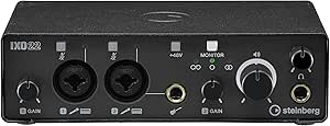 Steinberg IXO22 2x2 USB 2.0 24-Bit/192kHz Audio Interface With Cubase AI, Cubasis LE and Steinberg Plus Software