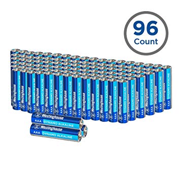 Westinghouse Alkaline Batteries, Size AAA Alkaline Battery, Primary Battery, Bulk Pack, 96 Counts (AAA, 96 Counts)