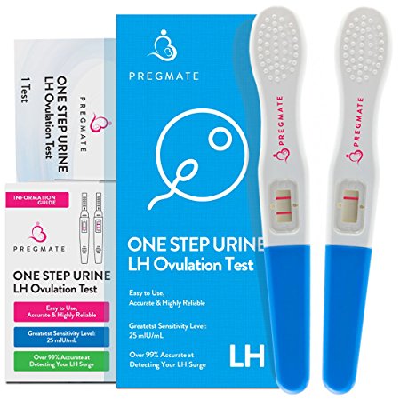 PREGMATE 8 Ovulation (LH) Midstream Tests Sticks Strips Combo Pregnancy Predictor Kit Pack (8 LH)