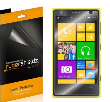 [6-Pack] SUPERSHIELDZ- High Definition Clear Screen Protector for Nokia Lumia 1020   Lifetime Replacements Warranty [6-PACK] - Retail Packaging