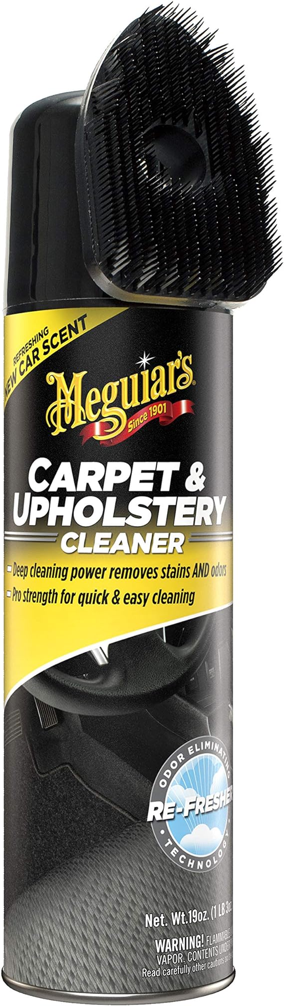 Meguiar's Meguiar’s Carpet & Upholstery Cleaner with a Removable Carpet Scrubber Top, 540 ml - G191419C