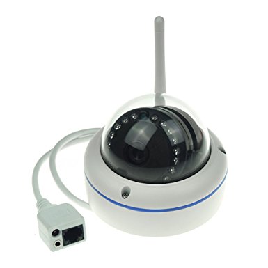 720P Wi-Fi Security Camera Onvif 2.4, Infrared 50ft Night Vision for Indoor/Outdoor Waterproof CCTV