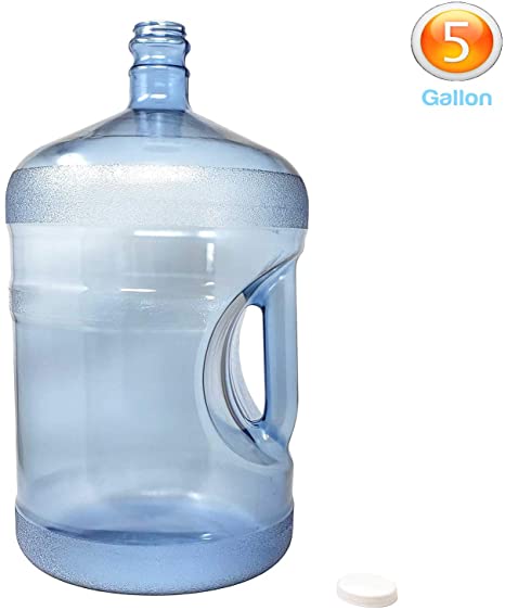 LavoHome BPA-Free Reusable Plastic Water Bottle Jug Container (5 Gallon)