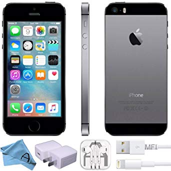 Apple iPhone 5S Factory 4G LTE Unlocked GSM Smartphone (Certified Refurbished) (Space Grey, 16GB)