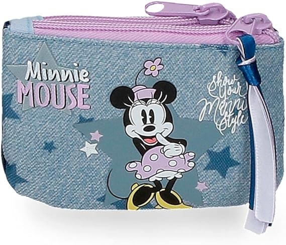 Disney Minnie Style Purse Blue 11,5x8x2,5 cms Polyester