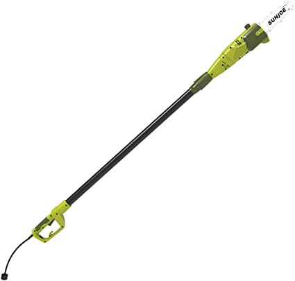 Sun Joe SWJ804E-SJG 8-Inch 7.0 Amp Telescoping Electric Pole Saw, Green