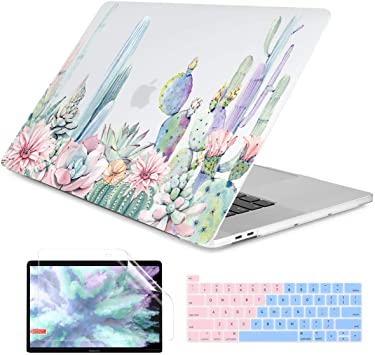 Dongke MacBook Pro 16 inch Case Model A2141 (2019 2020 Released), Plastic Hard Shell Case Cover Only Compatible with MacBook Pro 16 inch with Retina Display & Touch Bar Fits Touch ID, Color Cactus