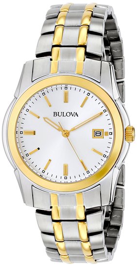 Bulova Mens 98H18 Two-Tone Bracelet Watch
