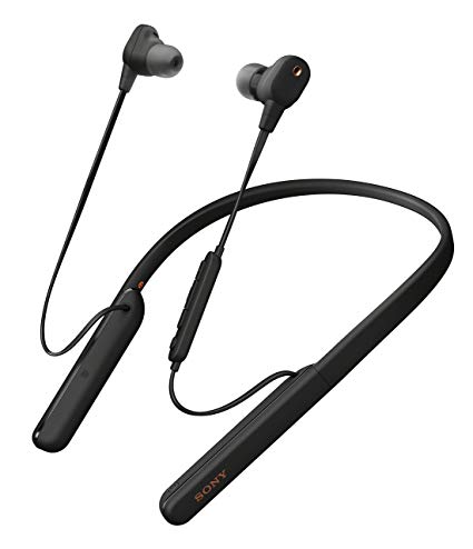 Sony Wi-1000xM2 Industry-Leading Noise Cancelling In-Ear Headphones, Flexible Neckband Style, 10 Hours Battery Life with Quick Charge, Hi-Res Audio, Compatible with Alexa - Black