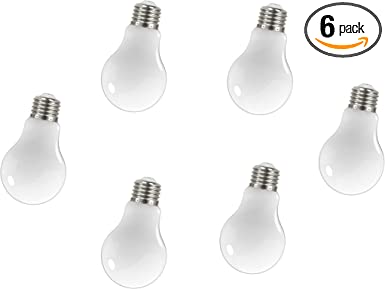 Satco (6 Pack) Dimmable Led Filament Lamps, S12428, High Lumens, 11 Watt, A19; Soft White; Medium Base; 4000K; 90 CRI; 120 Volt for use at Residential, Hospitality, Display and Commercial