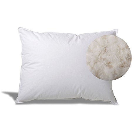 Hotel White Goose Down Pillow by ExceptionalSheets, Queen, White