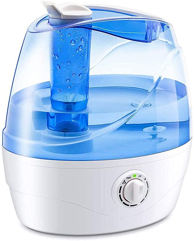 Cool Mist Humidifier, Humidifiers for Babies Nursery, Auto Shut-Off, Super Quiet and Efficient, Adjustable Mist Output and Long Working Time, Humidifier for Bedrooms and Small sized rooms