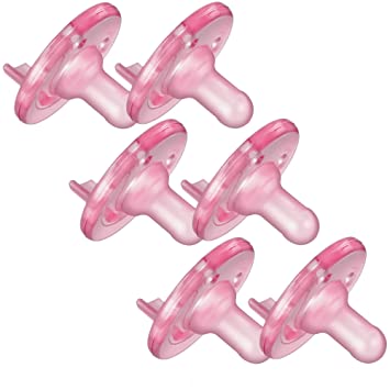 Philips Avent 6 Pack BPA Free Soothie Pacifier, 3  Months, Pink