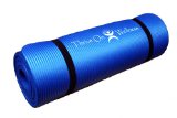 Thrive on Wellness Thick Yoga Mat with Carry Strap - Best Comfort on Spine or Joints 24 x 72 inches EXTRA Long 12 inch Thick Exercise Mats for Pilates Yoga P90x and Stretch Non-slip Non-toxic