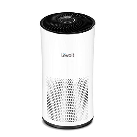 LEVOIT Large Room Air Purifier with True Hepa Filter, Home Air Cleaner for Allergies and Pets, Odor Eliminator for Smokers, Mold, Dust, Pollen, 538 Sq. Ft, LV-H133, 2-Year Warranty
