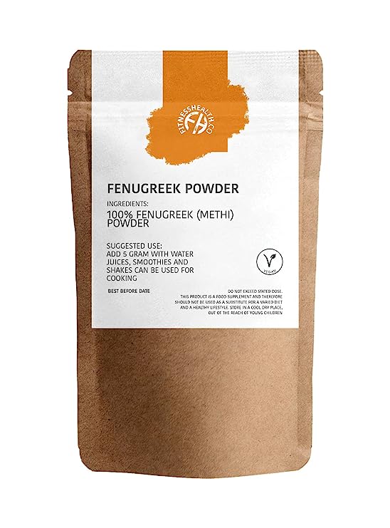 Fitness Health Fenugreek (Methi) Powder 100G - Fenugreek Seed Herbal Powder - Vegan - Methi Powder Premium Quality No Additives