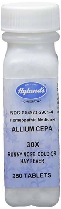 Hyland's Allium Cepa 30X Tablets, Natural Homeopathic Runny Nose, Cold or Hay Fever Relief, 250 Count (Pack of 1)