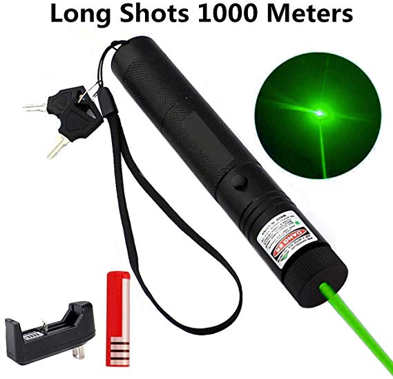 ThuZW Store Green Light Pointer High Power Visible Beam with Adjustable Focus for Hunting Hiking, Mini Flashlight Interactive Light Entertain and Train Your Cat Kitten Dog Pet