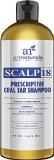 Art Naturals Scalp18 Coal Tar Therapeutic Anti Dandruff Shampoo 16 oz - Helps clear symptoms of Psoriasis Eczema Itchy Scalp and Dandruff - Made in USA with Natural and Organic Ingredients-Sulfate Free